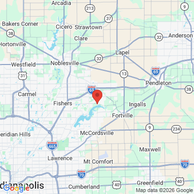 Map to  office in Fishers, IN