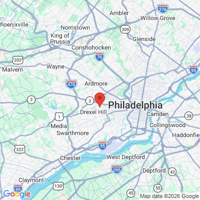 Map to  office in Upper Darby, PA