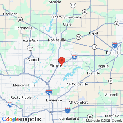 Map to  office in Fishers, IN