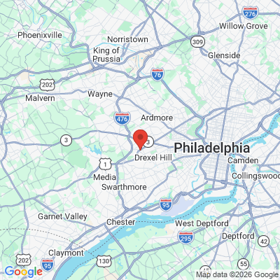 Map to  office in Drexel Hill, PA