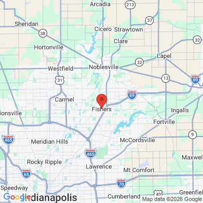 Map to  office in Fishers, IN