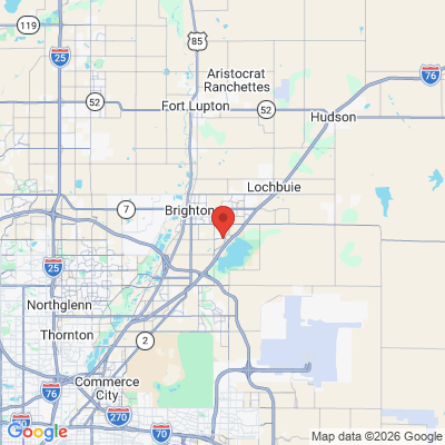 Map to  office in Brighton, CO