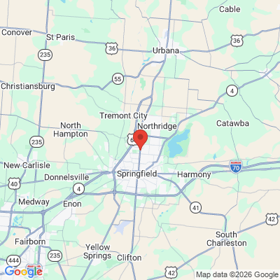 Map to  office in Springfield, OH