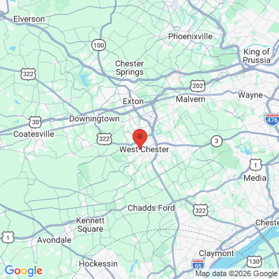 Map to  office in West Chester, PA