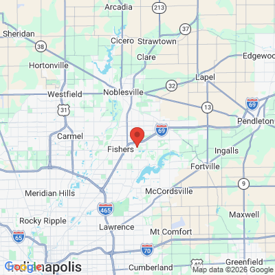 Map to  office in Fishers, IN