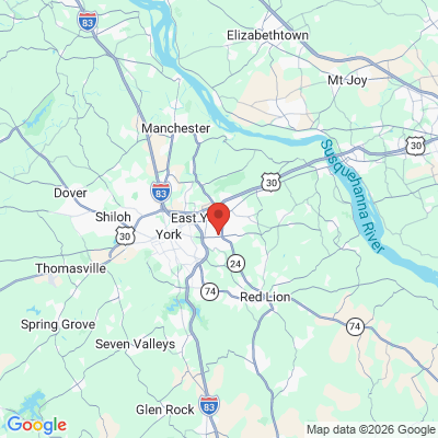 Map to  office in York, PA