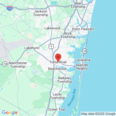 Map to  office in Toms River, NJ