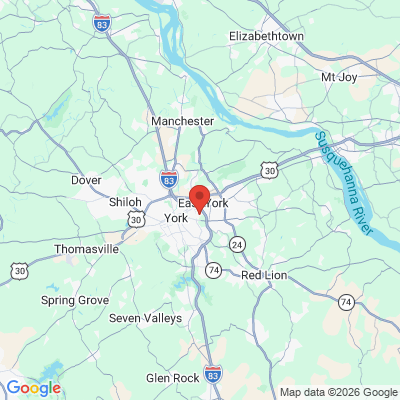 Map to  office in York, PA