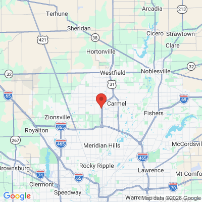 Map to  office in Carmel, IN