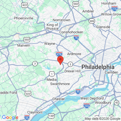 Map to  office in Broomall, PA