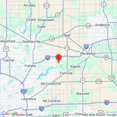 Map to  office in Fishers, IN