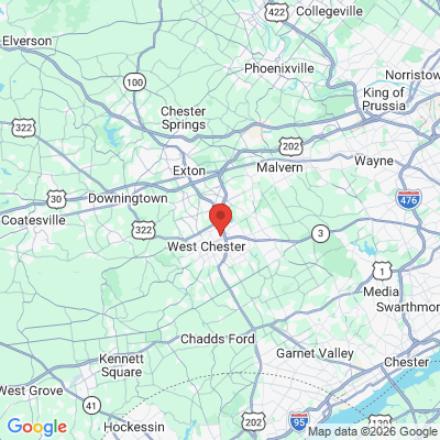 Map to  office in West Chester, PA