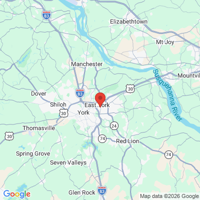 Map to  office in York, PA