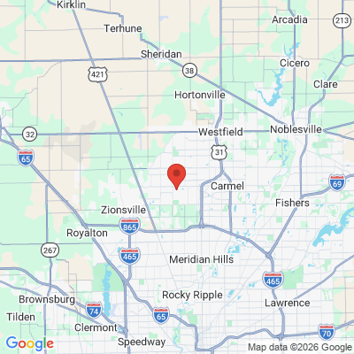 Map to  office in Carmel, IN