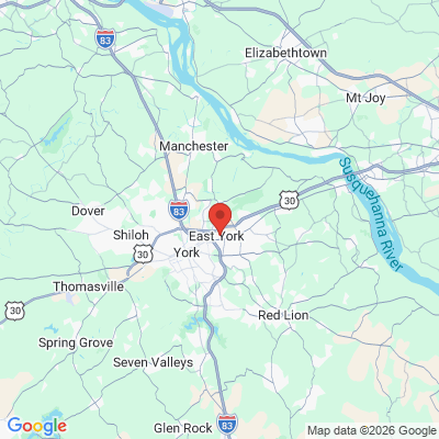 Map to  office in York, PA