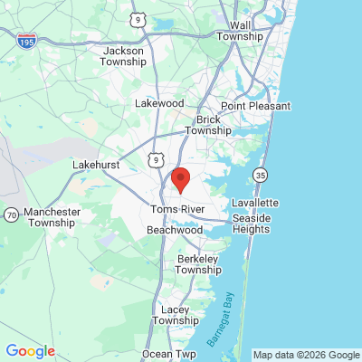 Map to  office in Toms River, NJ
