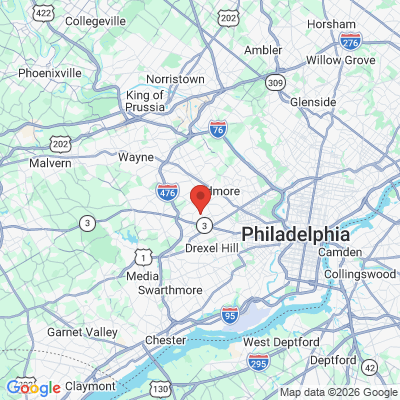 Map to  office in Havertown, PA