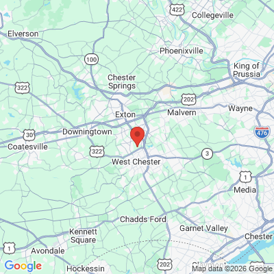 Map to  office in West Chester, PA