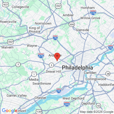 Map to  office in Wynnewood, PA