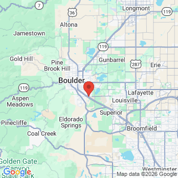 Map to Carmen Burke, DDS, Family Holistic Dentistry office in Boulder, CO