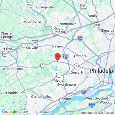 Map to  office in Newtown Square, PA