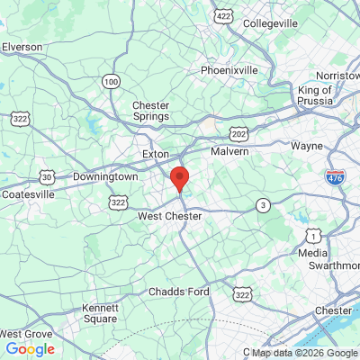 Map to  office in West Chester, PA