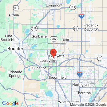 Map to Lafayette Location office in Lafayette, CO