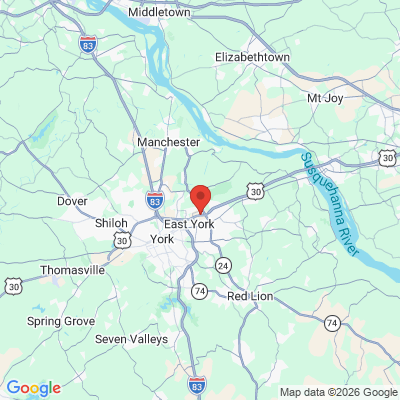 Map to  office in York, PA