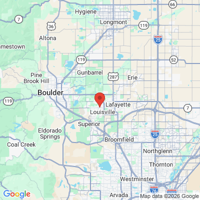 Map to  office in Louisville, CO