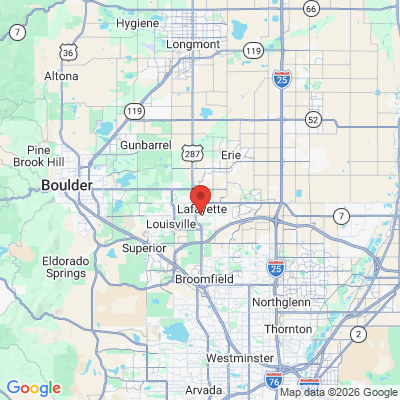 Map to  office in Louisville, CO