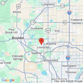 Map to Belenski & Moore, PLLC office in Louisville, CO