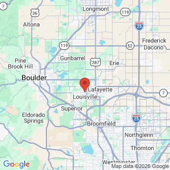 Map to Dental Aid office in Louisville, CO