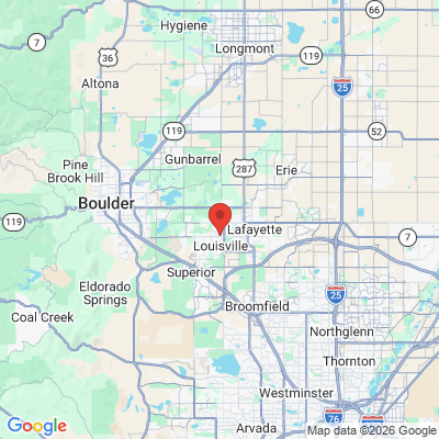 Map to  office in Louisville, CO