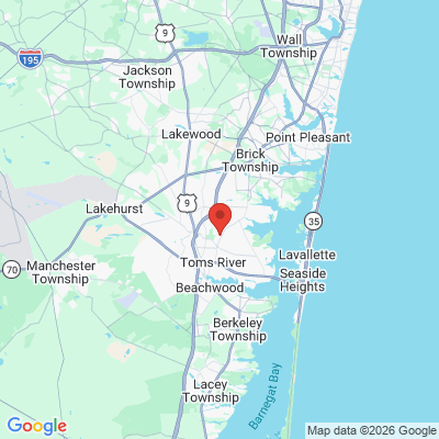 Map to  office in Toms River, NJ