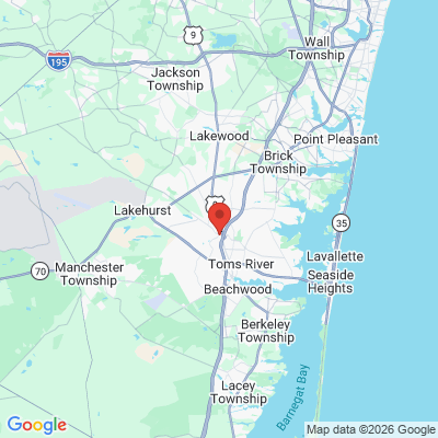 Map to  office in Toms River, NJ