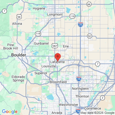 Map to  office in Lafayette, CO