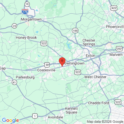 Map to  office in Thorndale, PA