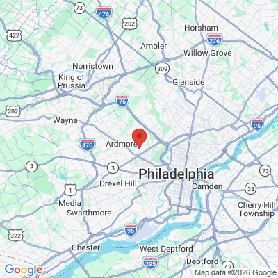 Map to  office in Lower Merion, PA