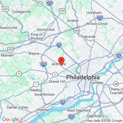Map to  office in Wynnewood, PA