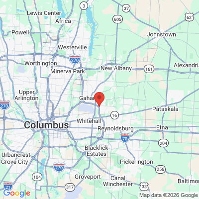 Map to  office in Gahanna, OH