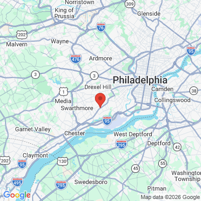 Map to  office in Glenolden, PA