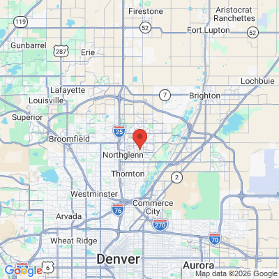Map to  office in Thornton, CO