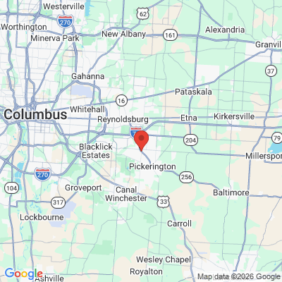 Map to  office in Pickerington, OH