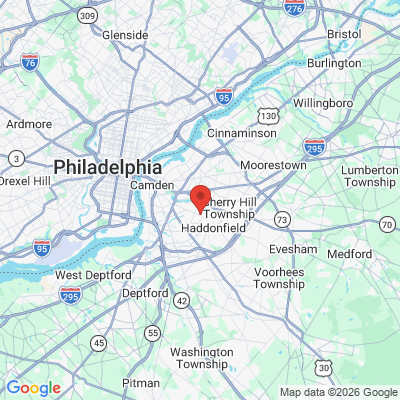 Map to  office in Haddon Township, NJ