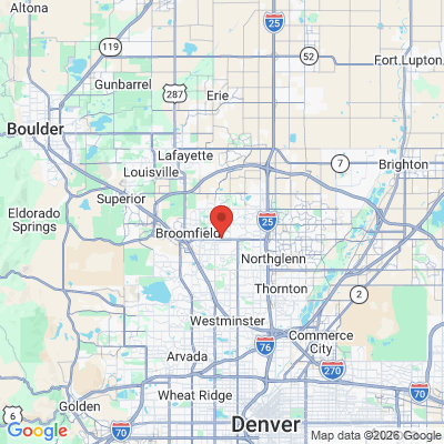 Map to  office in Broomfield, CO