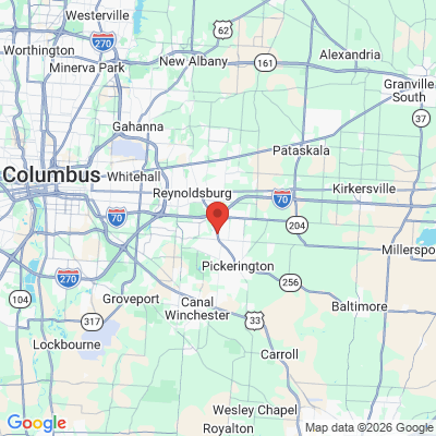 Map to  office in Pickerington, OH
