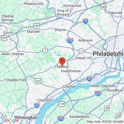 Map to  office in Media, PA