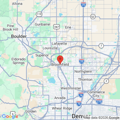 Map to  office in Broomfield, CO