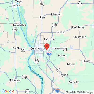Map to  office in Quincy, IL