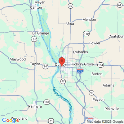 Map to  office in Quincy, IL
